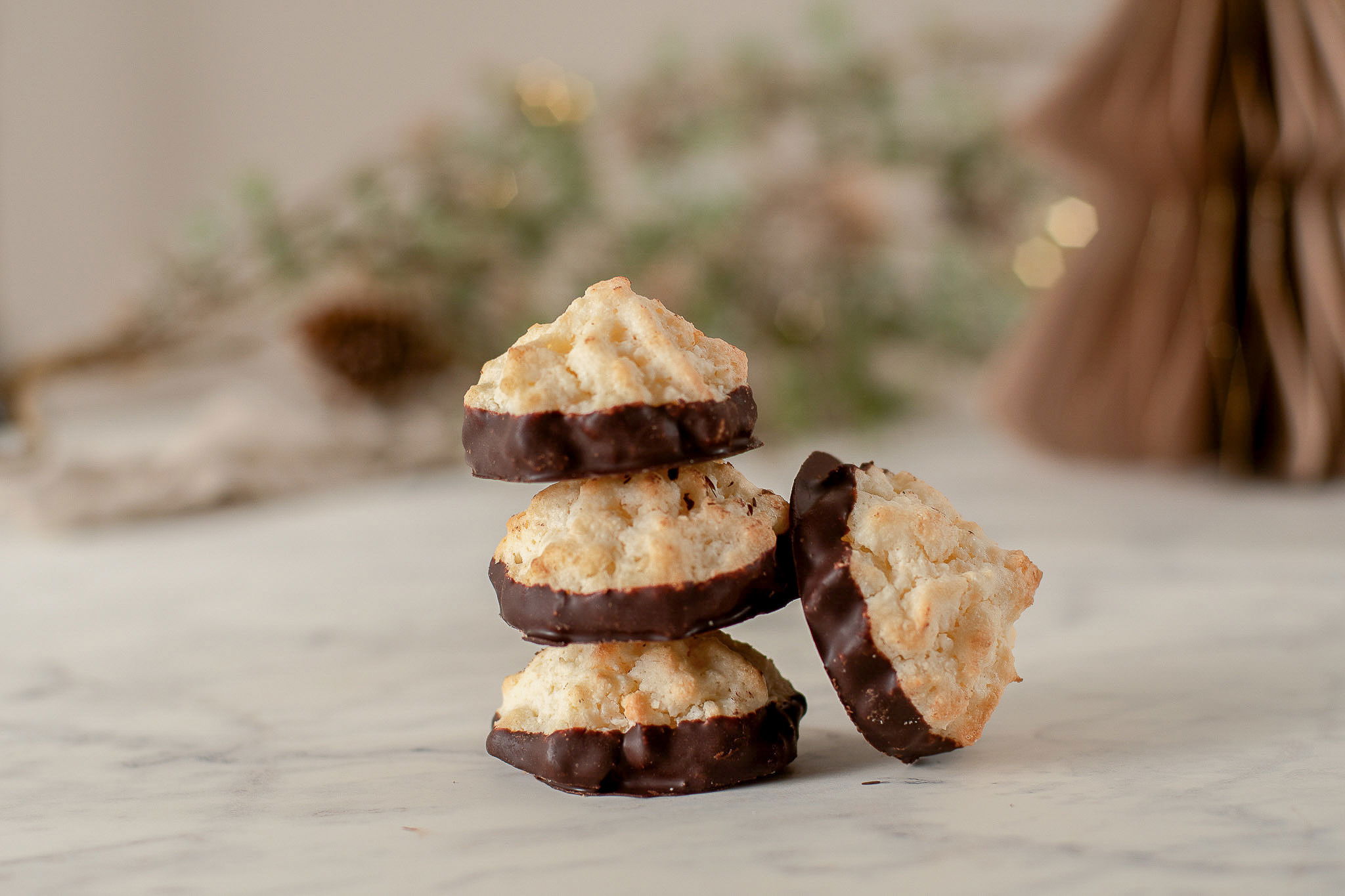 Kokosiner med sjokolade