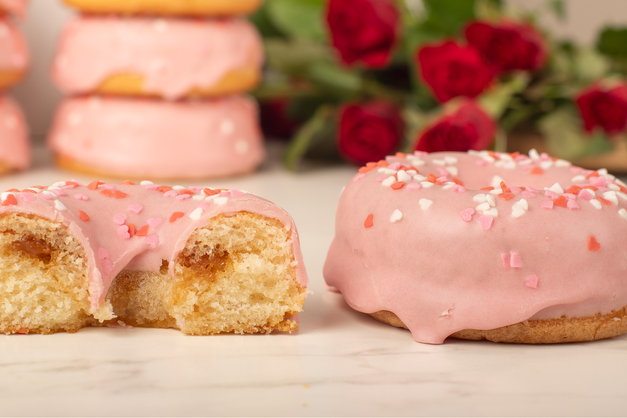 Valentines Cake Donut
