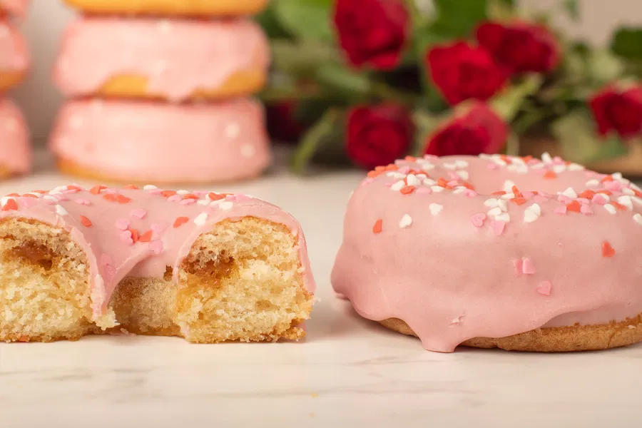 Valentines Cake Donut
