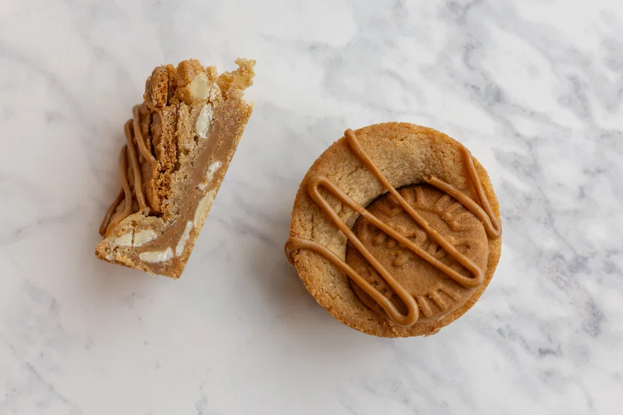 Fylt cookie med Biscoff