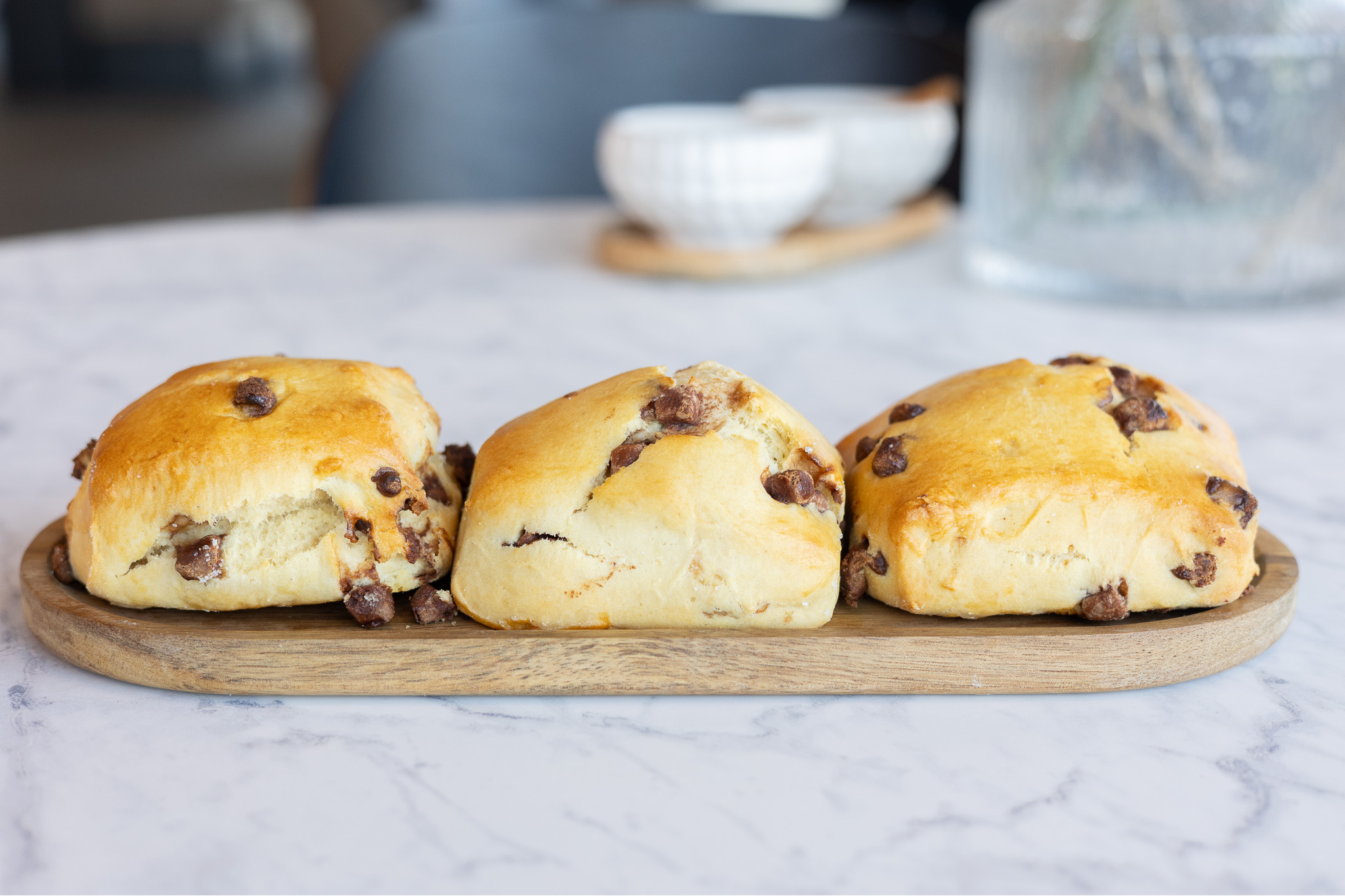 Scones med sjokolade