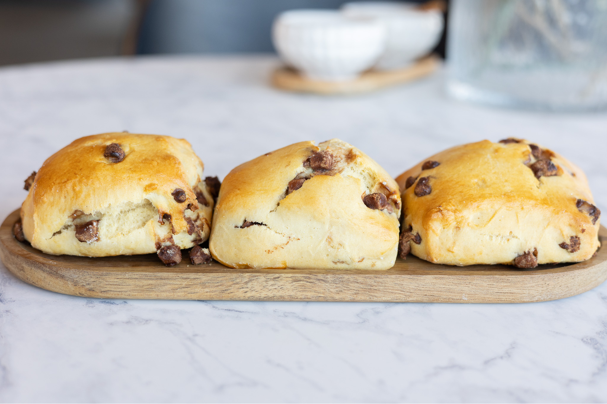 Scones med sjokolade
